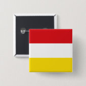 Badge Carré 5 Cm Oeteldonk, Pays-Bas (Devant & derrière)