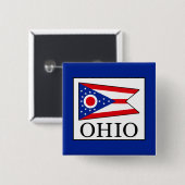 Badge Carré 5 Cm Ohio (Devant & derrière)