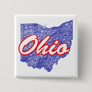 Badge Carré 5 Cm Ohio