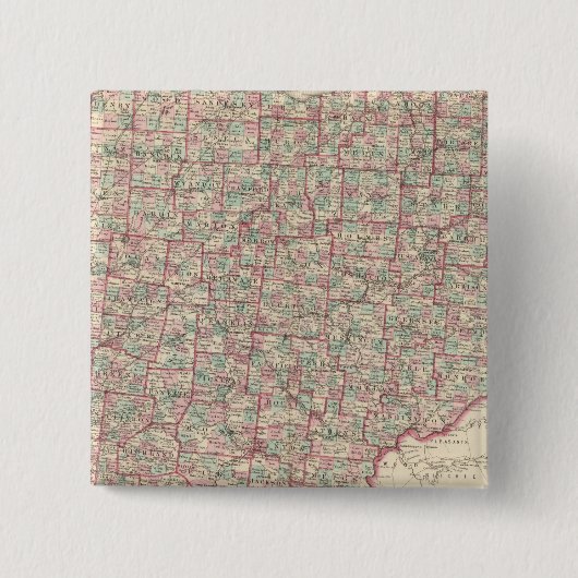 Badge Carré 5 Cm Ohio 9 (Devant)