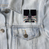 Badge Carré 5 Cm Oiseau funky (En situation)