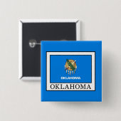 Badge Carré 5 Cm Oklahoma (Devant & derrière)