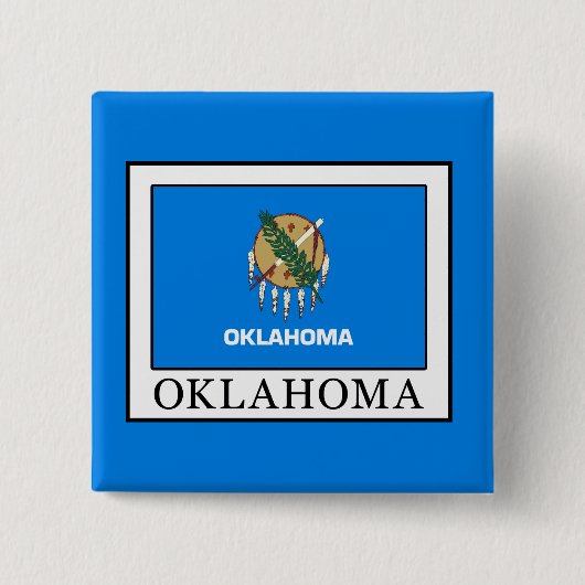 Badge Carré 5 Cm Oklahoma (Devant)