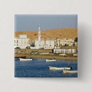 Badge Carré 5 Cm Oman, région de Sharqiya, Sur. Ville de Ayajh, cré