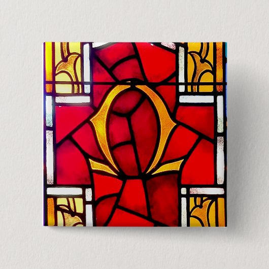 Badge Carré 5 Cm Oméga (Devant)