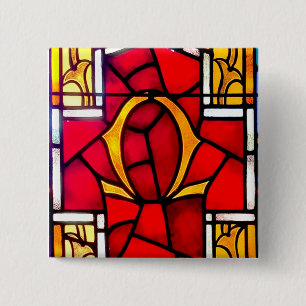 Badge Carré 5 Cm Oméga