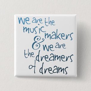 Badge Carré 5 Cm On Are The Music Makers