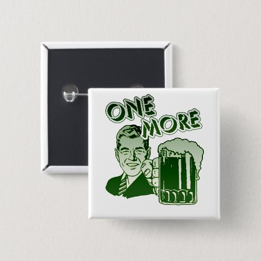 Badge Carré 5 Cm On plus buvant (Devant & derrière)