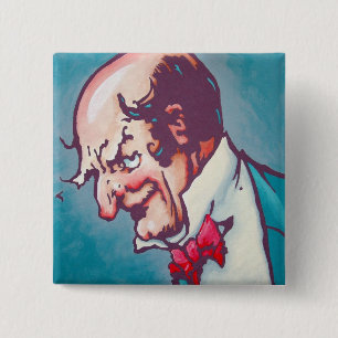 Badge Carré 5 Cm Once Pinback- le magicien
