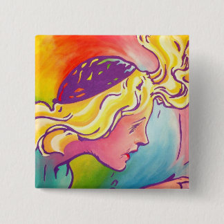 Badge Carré 5 Cm Once Pinback - polychrome