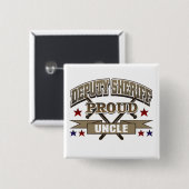 Badge Carré 5 Cm Oncle fier shérif adjoint (Devant & derrière)