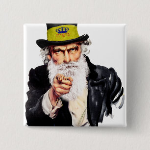 Badge Carré 5 Cm Oncle Shmuel