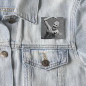 Badge Carré 5 Cm Ondulation de femme (En situation)