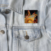 Badge Carré 5 Cm Opportunité photo (En situation)