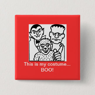 Badge Carré 5 Cm Option de costume de Halloween