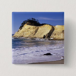 Badge Carré 5 Cm OR, côte de l'Oregon, Cape Kiwanda SP, Cape 2