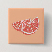 Badge Carré 5 Cm Orange (Devant)