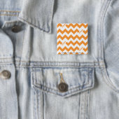 Badge Carré 5 Cm Orange de zigzag (En situation)