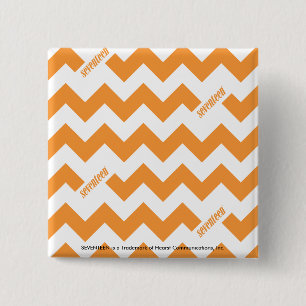 Badge Carré 5 Cm Orange de zigzag