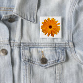 Badge Carré 5 Cm Orange Marigold (En situation)