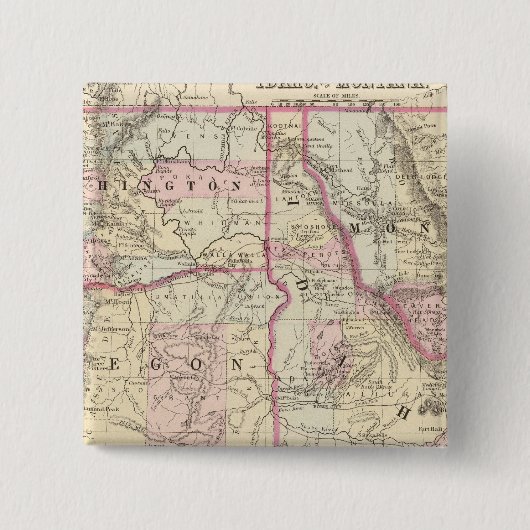 Badge Carré 5 Cm Ore, Lavage, Ida, Mont (Devant)