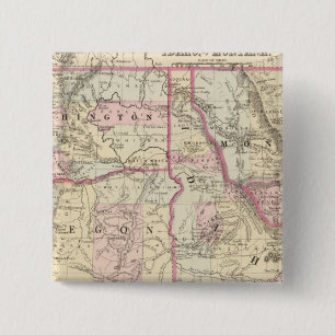 Badge Carré 5 Cm Ore, Lavage, Ida, Mont