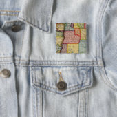 Badge Carré 5 Cm Oregon (En situation)