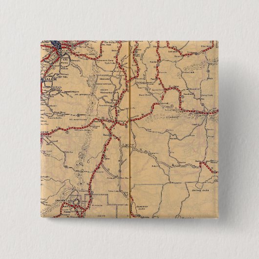 Badge Carré 5 Cm Oregon 4 (Devant)