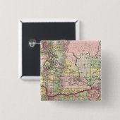 Badge Carré 5 Cm Oregon, Washington (Devant & derrière)