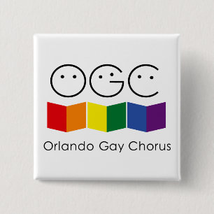 Badge Carré 5 Cm Orlando Gay Chorus Square Pin
