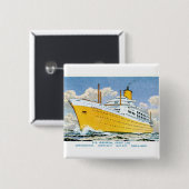 Badge Carré 5 Cm Orsova de la ligne Orient (Devant & derrière)