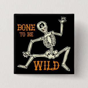 Badge Carré 5 Cm Os à être sauvage