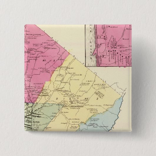 Badge Carré 5 Cm Ossining, Sparte (Devant)