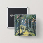 Badge Carré 5 Cm Où Sont Les Choses Sauvages | Scène 6 (Devant & derrière)