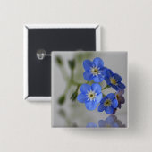 Badge Carré 5 Cm Oubliez-moi pas (Devant & derrière)