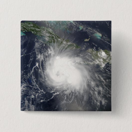 Badge Carré 5 Cm Ouragan Charley (Devant)
