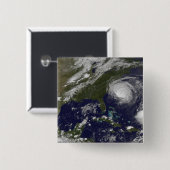 Badge Carré 5 Cm Ouragan Earl 4 (Devant & derrière)