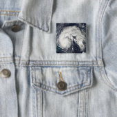 Badge Carré 5 Cm Ouragan Earl 5 (En situation)