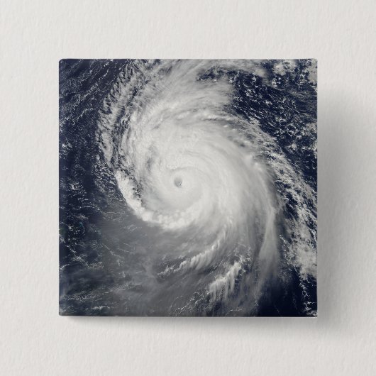 Badge Carré 5 Cm Ouragan Igor dans l'océan Atlantique (Devant)