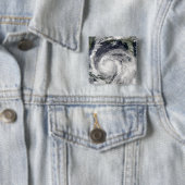 Badge Carré 5 Cm Ouragan Isidore (En situation)