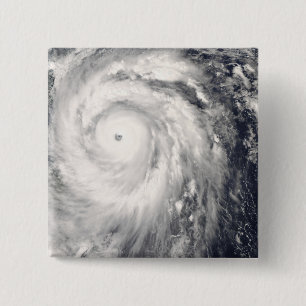 Badge Carré 5 Cm Ouragan Jangmi outre de Taïwan et des Philippines