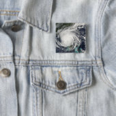 Badge Carré 5 Cm Ouragan Jeanne (En situation)