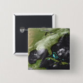 Badge Carré 5 Cm Ouragan Katrina 4 (Devant & derrière)