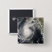 Badge Carré 5 Cm Ouragan Norbert au Mexique 2 (Devant & derrière)