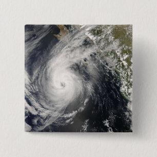 Badge Carré 5 Cm Ouragan Norbert au Mexique 2