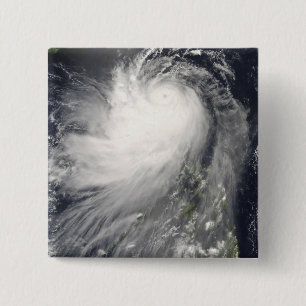 Badge Carré 5 Cm Ouragan Nuri au-dessus des îles philippines