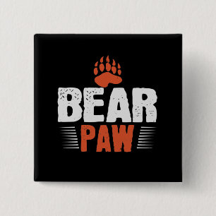 Badge Carré 5 Cm Ours - Paw Ours