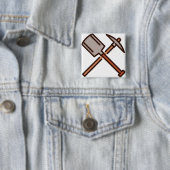 Badge Carré 5 Cm outils (En situation)