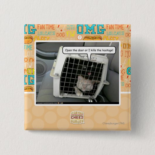 Badge Carré 5 Cm Ouvrez la porte (Devant)