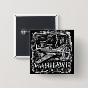Badge Carré 5 Cm P-40 Warhawk